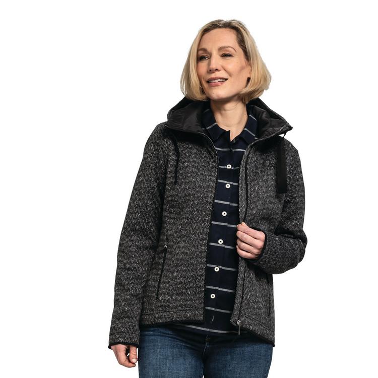 Sch&ouml;ffel Sch&ouml;ffel Fleece Hoody Aurora L Fleecejacke Damen - black - 0 | SportScheck