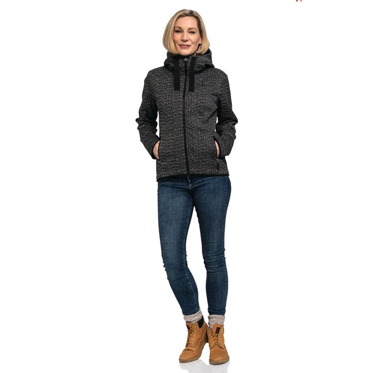 Sch&ouml;ffel Sch&ouml;ffel Fleece Hoody Aurora L Fleecejacke Damen - black - 0 | SportScheck