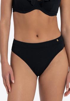 Rückansicht von BEACHLIFE. Black Swirl Bikini Hose Damen schwarz