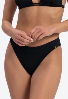 Rückansicht von BEACHLIFE. Black Swirl Bikini Hose Damen schwarz