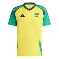 adidas Jamaika 24 Heimtrikot Fußballtrikot Herren Hazy Yellow