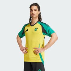 Rückansicht von adidas Jamaika 24 Heimtrikot Fußballtrikot Herren Hazy Yellow