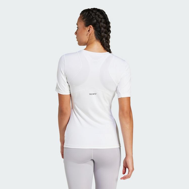 adidas adidas TECHFIT Training T-Shirt Funktionsshirt Damen - White - 1 | SportScheck