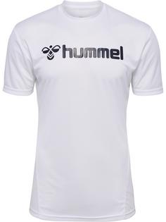 hummel hmlLOGO JERSEY S/S Funktionsshirt WHITE