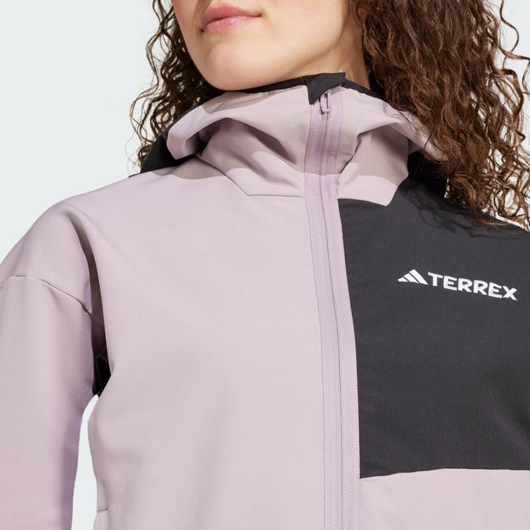 adidas adidas Terrex Multi Softshelljacke Outdoorjacke Damen - Preloved Fig / Black - 0 | SportScheck