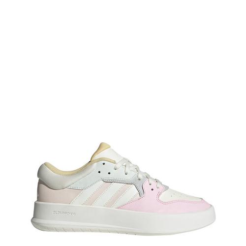 Rückansicht von adidas Court 24 Schuh Sneaker Damen Clear Pink / Off White / Crystal Jade