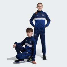 Rückansicht von adidas Manchester United Kids Trainingsanzug Sweatjacke Kinder Night Indigo