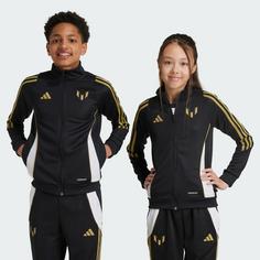 Rückansicht von adidas Messi Kids Trainingsjacke Funktionsjacke Kinder Black