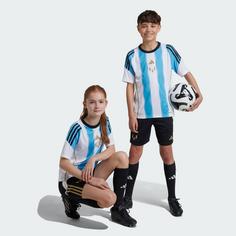 Rückansicht von adidas Messi Kids Trainingsshorts Funktionsshorts Kinder Black