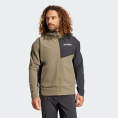 Rückansicht von adidas Terrex Multi Softshelljacke Softshelljacke Herren Olive Strata / Black