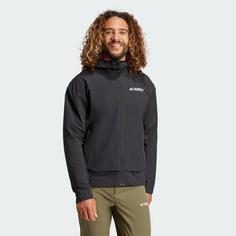 Rückansicht von adidas Terrex Multi Softshelljacke Outdoorjacke Herren Black