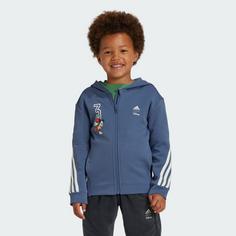 Rückansicht von adidas adidas Disney Micky Maus Trainingsjacke Sweatjacke Kinder Preloved Ink / Off White