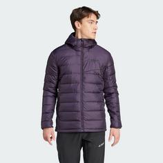 Rückansicht von adidas Terrex Multi Light Hooded Daunenjacke Outdoorjacke Herren Aurora Black