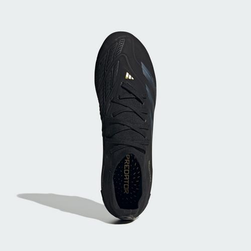 Rückansicht von adidas Predator Pro FG Fußballschuh Fußballschuhe Core Black / Carbon / Gold Metallic