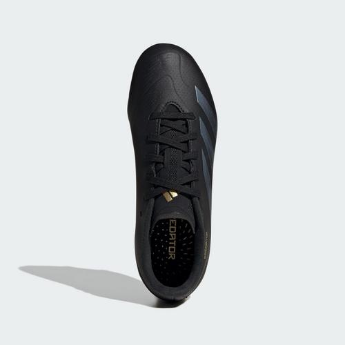 Rückansicht von adidas Predator League Kids FG Fußballschuh Fußballschuhe Kinder Core Black / Carbon / Gold Metallic