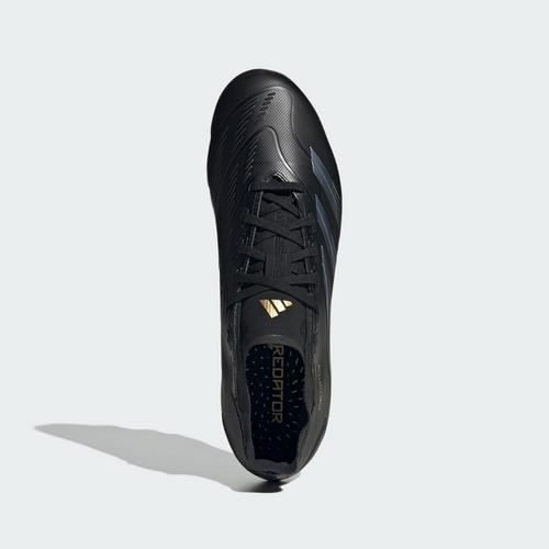 Rückansicht von adidas Predator League MG Fußballschuh Fußballschuhe Core Black / Carbon / Gold Metallic