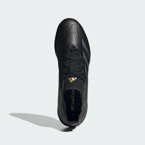 Rückansicht von adidas Predator League TF Fußballschuh Fußballschuhe Core Black / Carbon / Gold Metallic