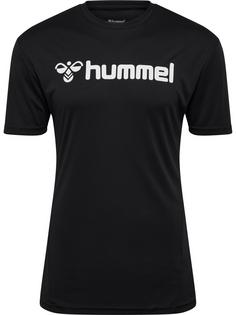 hummel hmlLOGO JERSEY S/S Funktionsshirt BLACK