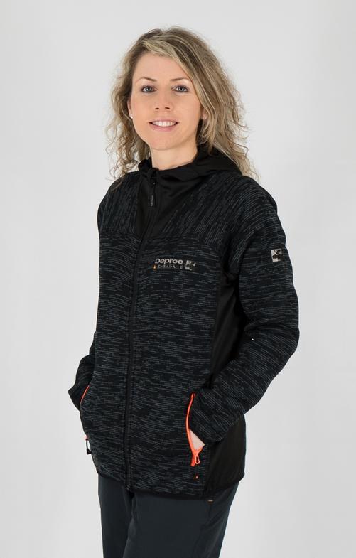 Rückansicht von DEPROC active ENDERBY WOMEN Fleecejacke Damen grau