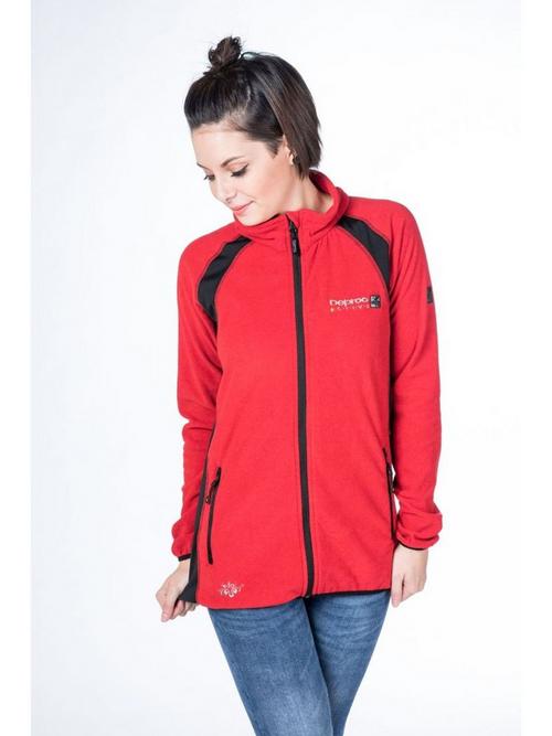 Rückansicht von DEPROC active ENDERBY WOMEN Fleecejacke Damen rot