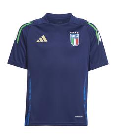 adidas Italien Trainingsshirt EM 2024 Kids Fanshirt Kinder blau