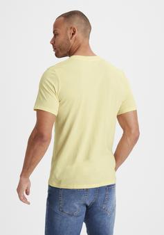 Rückansicht von KangaROOS V-Shirt V-Shirt Herren koralle / gelb