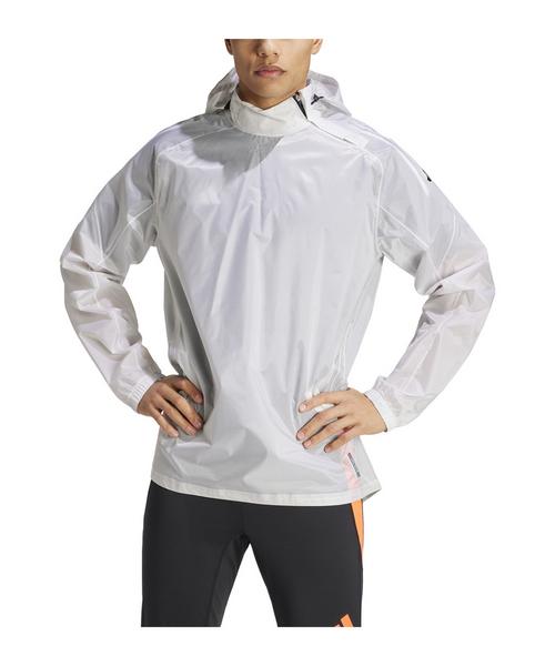 Rückansicht von adidas Tiro 24 Pro Rain Sweatshirt Funktionssweatshirt Herren weissschwarz