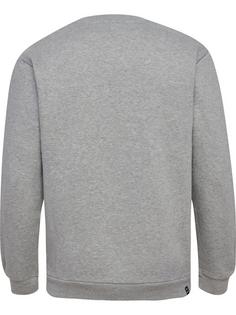 Rückansicht von hummel hmlMOVER COTTON SWEATSHIRT Funktionssweatshirt Herren GREY MELANGE