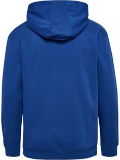 Rückansicht von hummel hmlMOVER COTTON HOODIE Hoodie Herren TRUE BLUE