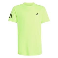 adidas Club Tennis 3-Streifen T-Shirt T-Shirt Kinder Lucid Lemon
