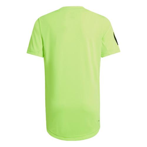 Rückansicht von adidas Club Tennis 3-Streifen T-Shirt T-Shirt Kinder Lucid Lemon