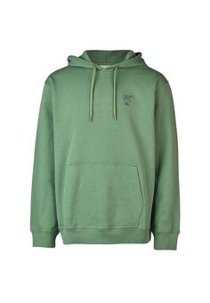 Cleptomanicx Sketch Gull Hoodie Herren Comfrey Green