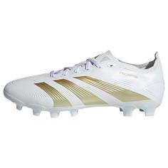 adidas Predator League MG Fußballschuh Fußballschuhe Cloud White / Gold Metallic / Sandy Beige Met