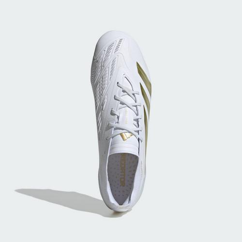 Rückansicht von adidas Predator Elite FG Fußballschuh Fußballschuhe Cloud White / Gold Metallic / Cloud White