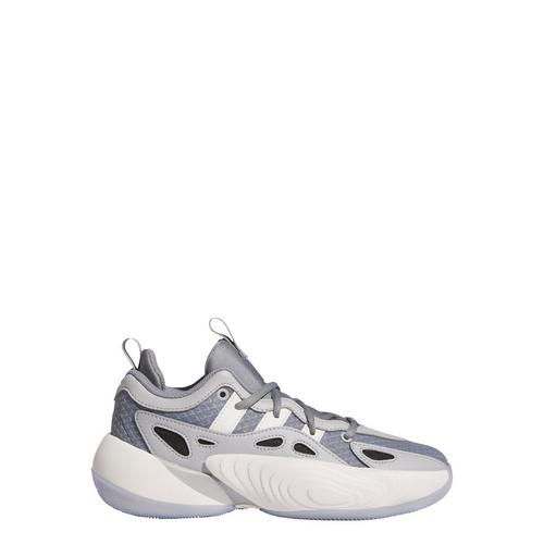 Rückansicht von adidas Trae Unlimited Basketballschuh Basketballschuhe Kinder Grey Three / Grey Two / Cloud White