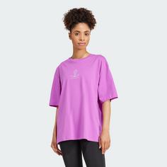 Rückansicht von adidas Yoga Stay Balanced Graphic T-Shirt T-Shirt Damen Purple Burst