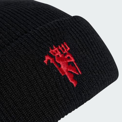 Rückansicht von adidas Manchester United Home Mütze Beanie Black / Mufc Red