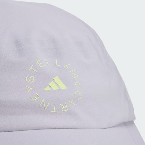 Rückansicht von adidas adidas by Stella McCartney Regenkappe Cap Damen Glory Grey / Pulse Lime