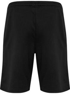 Rückansicht von hummel hmlMOVER COTTON BERMUDA SHORTS Funktionsshorts Herren BLACK