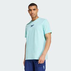 Rückansicht von adidas FC Arsenal Seasonal T-Shirt Funktionsshirt Herren Clear Aqua