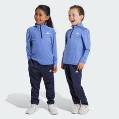 Rückansicht von adidas Sports Set Kids Trainingsanzug Kinder Lucid Blue / Blue Spark / White
