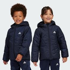 Rückansicht von adidas Light Padded Jacke Funktionsjacke Kinder Legend Ink