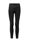 Snocks High Waist Leggings Damen V Cross Tights Damen - Schwarz