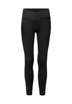 Snocks High Waist Leggings Damen V Cross Tights Damen Schwarz