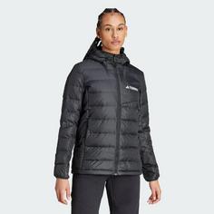 Rückansicht von adidas Terrex Multi Light Hooded Daunenjacke Outdoorjacke Damen Black