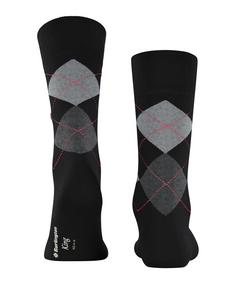 Rückansicht von Burlington Freizeitsocken Herren black-flames (3011)