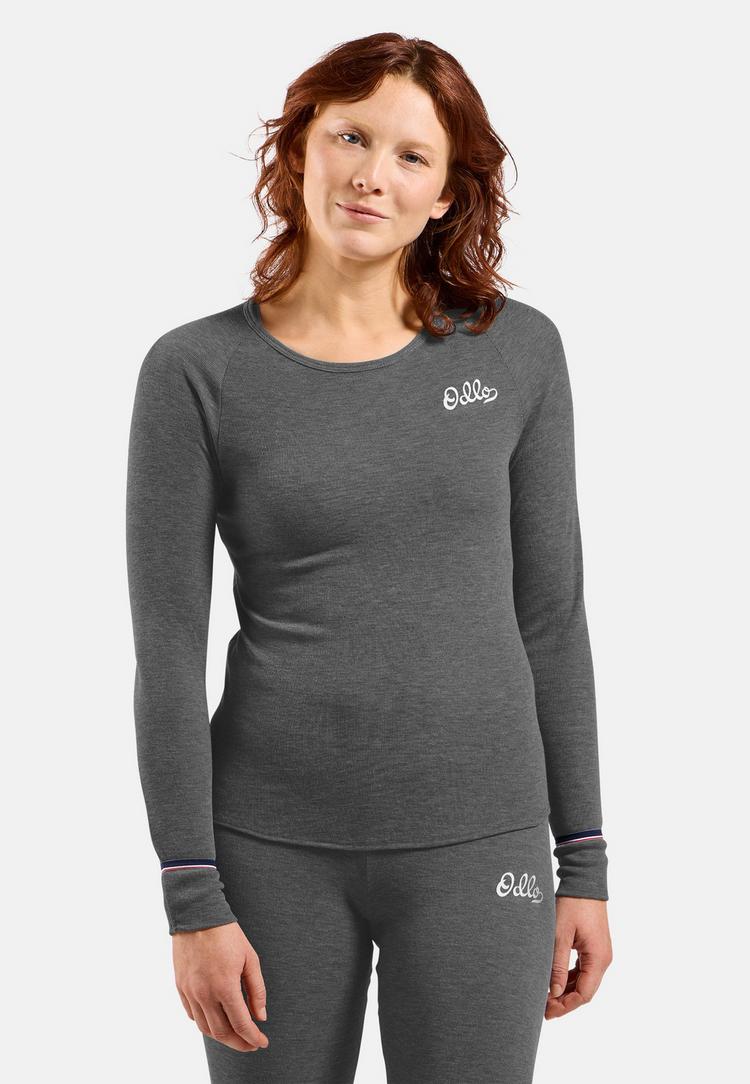 Odlo Odlo ACTIVE WARM ORIGINALS ECO Funktionsshirt Damen - odlo steel grey melange(10183) - 0 | SportScheck
