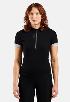 Rückansicht von Odlo ESSENTIAL Funktionsshirt Damen black odlo silver grey(60063)