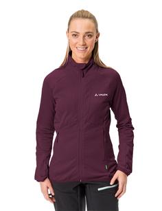 Rückansicht von VAUDE Women's Monviso Fleece FZ Jacket II Outdoorjacke Damen cassis