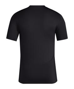 Rückansicht von adidas Tech-Fit T-Shirt Funktionsshirt Herren schwarz